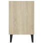 vidaXL Mueble de TV con patas metal color roble Sonoma 103,5x30x50 cm vidaXL Mueble de TV con patas metal color roble Sonoma 103,5x30x50 cm