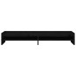 vidaXL Soporte para monitor madera maciza de pino negro 100x24x16 cm vidaXL Soporte para monitor madera maciza de pino negro 100x24x16 cm