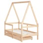 vidaXL Estructura de cama para niños con cajones madera pino 70x140 cm vidaXL Estructura de cama para niños con cajones madera pino 70x140 cm