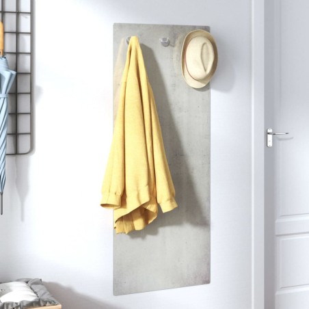 vidaXL Perchero de pared vidrio templado muro de piedra 125x50 cm
