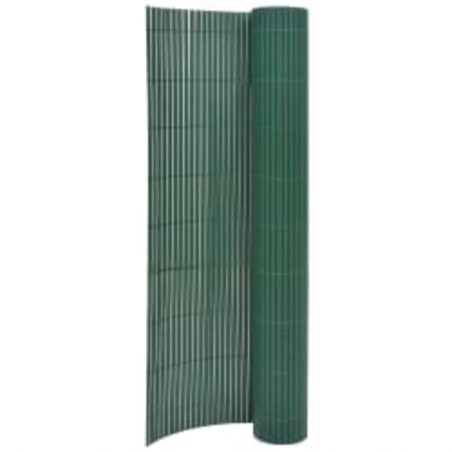 vidaXL Valla de jardín de doble cara verde 90x400 cm 