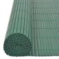 vidaXL Valla de jardín de doble cara verde 90x400 cm vidaXL Valla de jardín de doble cara verde 90x400 cm