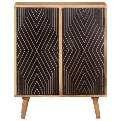 vidaXL Aparador de madera maciza de acacia 60x35x75 cm