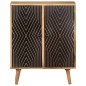 vidaXL Aparador de madera maciza de acacia 60x35x75 cm