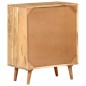 vidaXL Aparador de madera maciza de acacia 60x35x75 cm