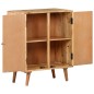 vidaXL Aparador de madera maciza de acacia 60x35x75 cm