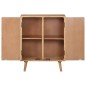 vidaXL Aparador de madera maciza de acacia 60x35x75 cm