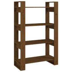 vidaXL Estantería/divisor espacios madera pino marrón miel 80x35x125cm