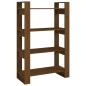 vidaXL Estantería/divisor espacios madera pino marrón miel 80x35x125cm vidaXL Estantería/divisor espacios madera pino marrón miel 80x35x125cm