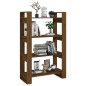vidaXL Estantería/divisor espacios madera pino marrón miel 80x35x125cm vidaXL Estantería/divisor espacios madera pino marrón miel 80x35x125cm