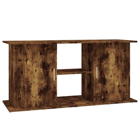 vidaXL Soporte de acuario madera ingeniería roble ahumado 121x41x58 cm