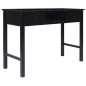 vidaXL Escritorio de madera maciza de Paulownia negro 108x45x76 cm vidaXL Escritorio de madera maciza de Paulownia negro 108x45x76 cm