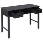 vidaXL Escritorio de madera maciza de Paulownia negro 108x45x76 cm vidaXL Escritorio de madera maciza de Paulownia negro 108x45x76 cm