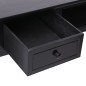 vidaXL Escritorio de madera maciza de Paulownia negro 108x45x76 cm vidaXL Escritorio de madera maciza de Paulownia negro 108x45x76 cm