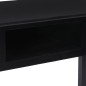 vidaXL Escritorio de madera maciza de Paulownia negro 108x45x76 cm vidaXL Escritorio de madera maciza de Paulownia negro 108x45x76 cm