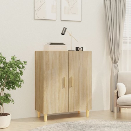 vidaXL Aparador de madera contrachapada roble Sonoma 70x34x90 cm