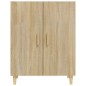 vidaXL Aparador de madera contrachapada roble Sonoma 70x34x90 cm