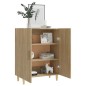 vidaXL Aparador de madera contrachapada roble Sonoma 70x34x90 cm