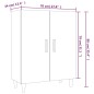 vidaXL Aparador de madera contrachapada roble Sonoma 70x34x90 cm