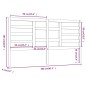 vidaXL Cabecero de cama madera maciza de pino 206x4x104 cm