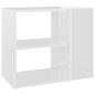 vidaXL Armario auxiliar madera contrachapada blanco brillo 60x30x50 cm vidaXL Armario auxiliar madera contrachapada blanco brillo 60x30x50 cm