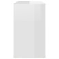 vidaXL Armario auxiliar madera contrachapada blanco brillo 60x30x50 cm vidaXL Armario auxiliar madera contrachapada blanco brillo 60x30x50 cm
