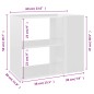 vidaXL Armario auxiliar madera contrachapada blanco brillo 60x30x50 cm vidaXL Armario auxiliar madera contrachapada blanco brillo 60x30x50 cm