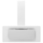 vidaXL Campana extractora acero inoxidable vidrio templado blanco 90cm vidaXL Campana extractora acero inoxidable vidrio templado blanco 90cm