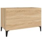 vidaXL Mueble discos madera contrachapada roble Sonoma 74,5x38x48 cm vidaXL Mueble discos madera contrachapada roble Sonoma 74,5x38x48 cm