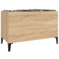 vidaXL Mueble discos madera contrachapada roble Sonoma 74,5x38x48 cm vidaXL Mueble discos madera contrachapada roble Sonoma 74,5x38x48 cm