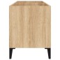 vidaXL Mueble discos madera contrachapada roble Sonoma 74,5x38x48 cm vidaXL Mueble discos madera contrachapada roble Sonoma 74,5x38x48 cm