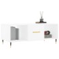 vidaXL Mesa de centro madera contrachapada blanco 102x50x40 cm vidaXL Mesa de centro madera contrachapada blanco 102x50x40 cm