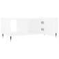 vidaXL Mesa de centro madera contrachapada blanco 102x50x40 cm vidaXL Mesa de centro madera contrachapada blanco 102x50x40 cm