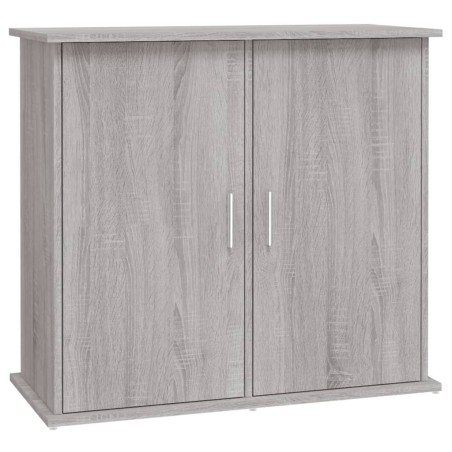 vidaXL Soporte para acuario madera ingeniería gris Sonoma 81x36x73 cm