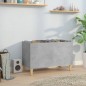 vidaXL Mueble discos madera contrachapada gris hormigón 74,5x38x48 cm vidaXL Mueble discos madera contrachapada gris hormigón 74,5x38x48 cm