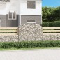 vidaXL Cesta gaviones forma arco hierro galvanizado 150x50x120/140 cm vidaXL Cesta gaviones forma arco hierro galvanizado 150x50x120/140 cm