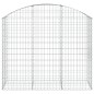 vidaXL Cesta gaviones forma arco hierro galvanizado 150x50x120/140 cm vidaXL Cesta gaviones forma arco hierro galvanizado 150x50x120/140 cm