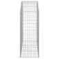 vidaXL Cesta gaviones forma arco hierro galvanizado 150x50x120/140 cm vidaXL Cesta gaviones forma arco hierro galvanizado 150x50x120/140 cm