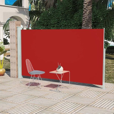 vidaXL Toldo lateral de jardín o terraza 160x300 cm rojo 