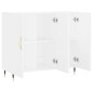 vidaXL Aparador de madera de ingeniería blanco 90x34x80 cm vidaXL Aparador de madera de ingeniería blanco 90x34x80 cm