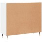 vidaXL Aparador de madera de ingeniería blanco 90x34x80 cm vidaXL Aparador de madera de ingeniería blanco 90x34x80 cm