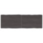 vidaXL Tablero mesa madera tratada borde vivo marrón 120x40x(2-4) cm