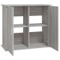 vidaXL Soporte para acuario madera ingeniería gris Sonoma 81x36x73 cm vidaXL Soporte para acuario madera ingeniería gris Sonoma 81x36x73 cm