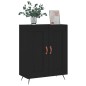 vidaXL Aparador de madera de ingeniería negro 69,5x34x90 cm vidaXL Aparador de madera de ingeniería negro 69,5x34x90 cm