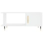 vidaXL Mesa de centro madera contrachapada blanco 90x50x40 cm