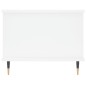 vidaXL Mesa de centro madera contrachapada blanco 90x50x40 cm