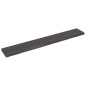 vidaXL Estante pared madera roble tratada marrón oscuro 200x30x(2-6)cm vidaXL Estante pared madera roble tratada marrón oscuro 200x30x(2-6)cm