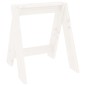 vidaXL Taburetes 2 unidades madera maciza de pino blanco 40x40x45 cm vidaXL Taburetes 2 unidades madera maciza de pino blanco 40x40x45 cm