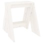 vidaXL Taburetes 2 unidades madera maciza de pino blanco 40x40x45 cm vidaXL Taburetes 2 unidades madera maciza de pino blanco 40x40x45 cm