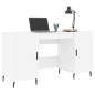 vidaXL Escritorio madera de ingeniería blanco 140x50x75 cm vidaXL Escritorio madera de ingeniería blanco 140x50x75 cm